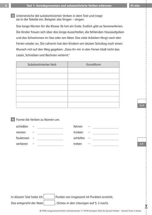 Produktbild: Deutsch-Tests 3. Klasse