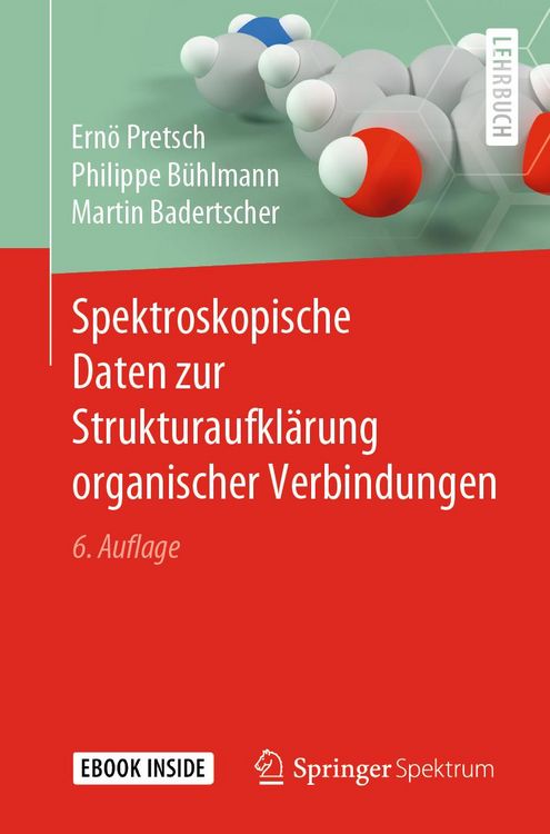 Produktbild: Spektroskopische Daten zur Strukturaufkl&auml;rung organischer Verbindungen