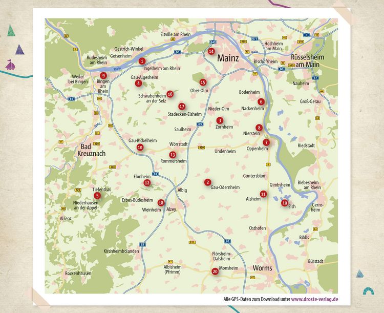 Produktbild: Rheinhessen. Wanderungen f&uuml;r die Seele