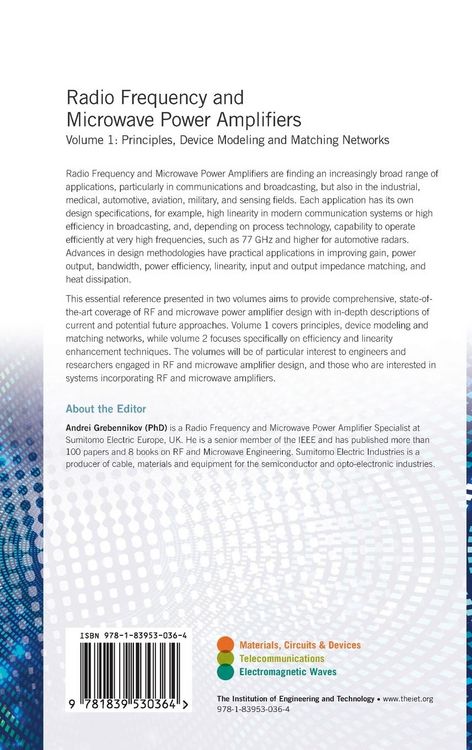 Produktbild: Radio Frequency and Microwave Power Amplifiers