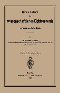 Produktbild: Grundz&uuml;ge der wissenschaftlichen Elektrochemie auf experimenteller Basis