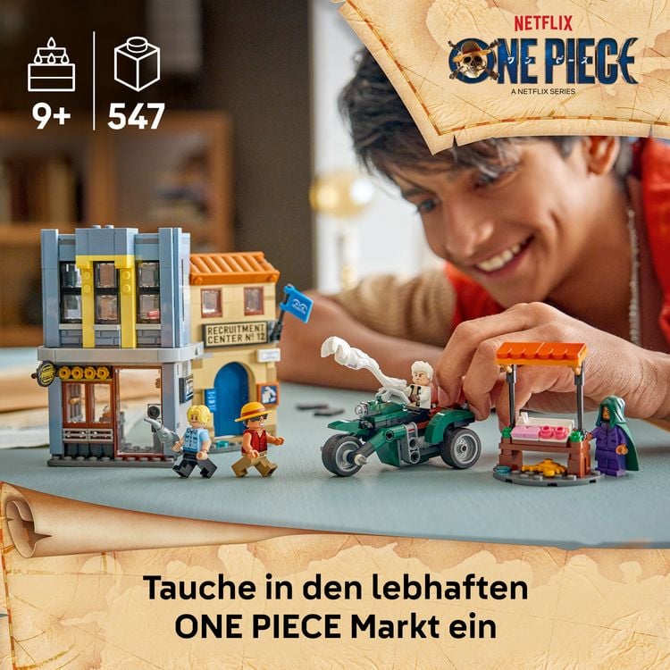 Produktbild: LEGO ONE PIECE 75642 Showdown mit Kapit&auml;n Smoker, Spielzeug ab 9 Jahren