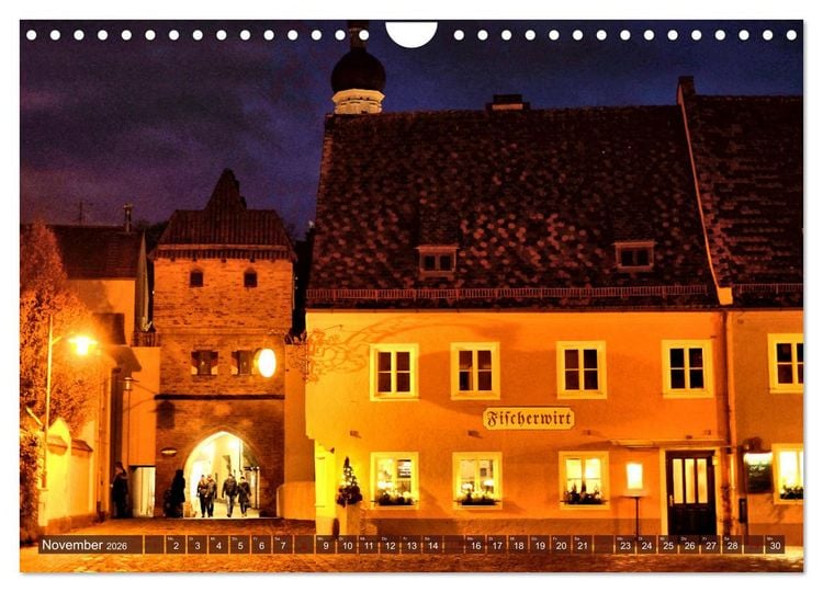 Produktbild: Landsberg am Lech - Die liebenswerte und romantische Stadt am Fluss (Wandkalender 2026 DIN A4 quer), CALVENDO Monatskalender
