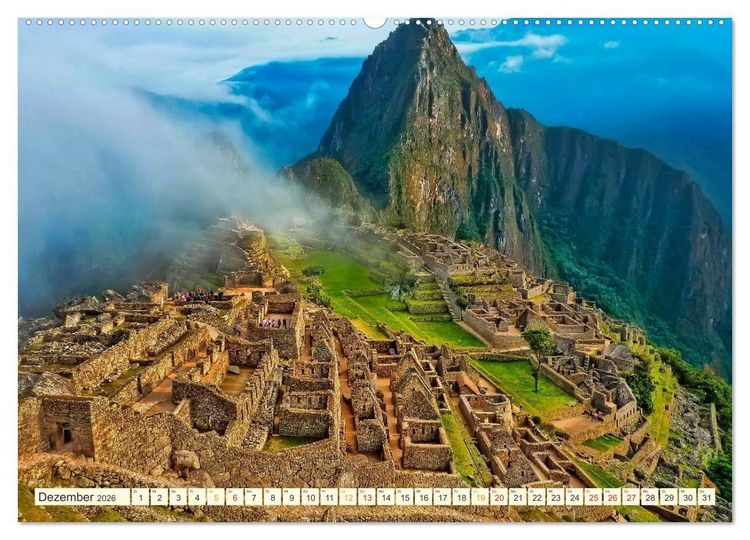 Produktbild: Machu Picchu - Stadt der Inka (Wandkalender 2026 DIN A2 quer), CALVENDO Monatskalender