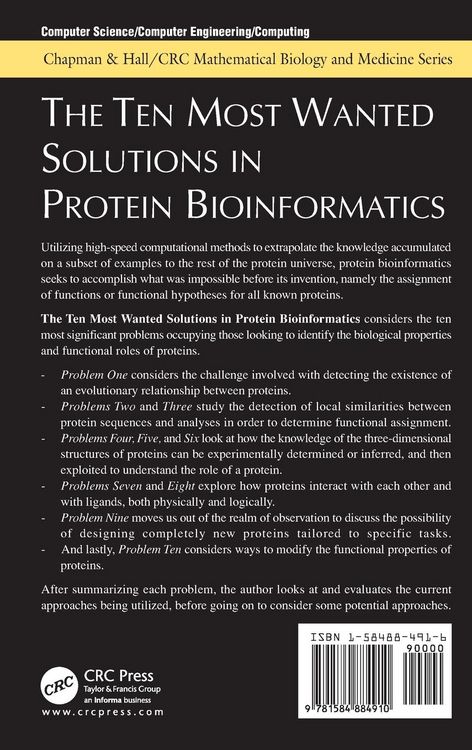Produktbild: The Ten Most Wanted Solutions in Protein Bioinformatics