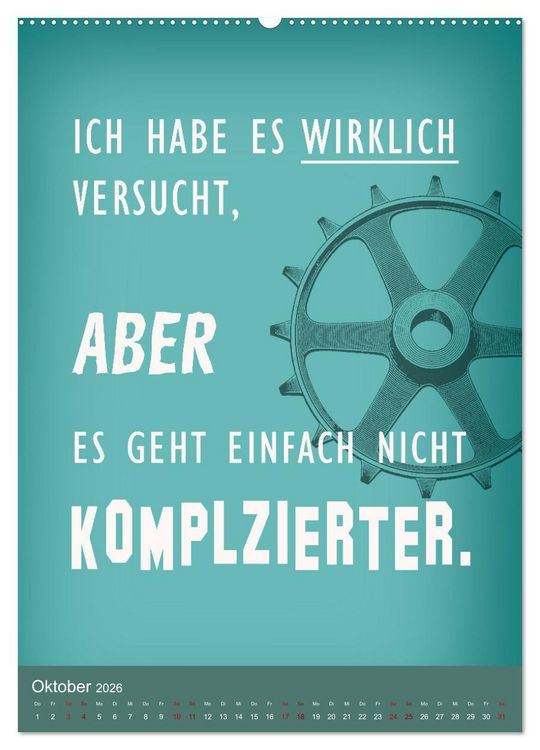 Produktbild: B&uuml;ro und so ... (hochwertiger Premium Wandkalender 2026 DIN A2 hoch), Kunstdruck in Hochglanz