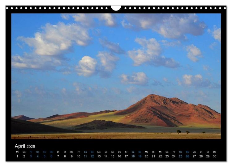 Produktbild: Namibia 2026 Farben der W&uuml;ste (Wandkalender 2026 DIN A3 quer), CALVENDO Monatskalender