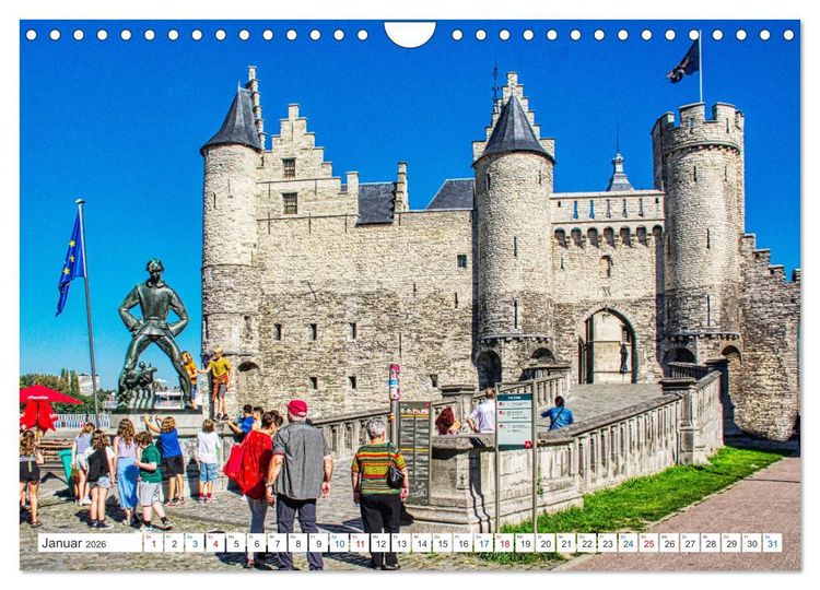 Produktbild: Antwerpen - sehen und erleben (Wandkalender 2026 DIN A4 quer), CALVENDO Monatskalender