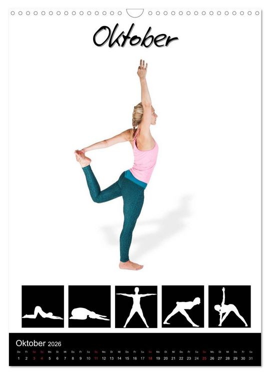 Produktbild: Yoga in Bildern (Wandkalender 2026 DIN A3 hoch), CALVENDO Monatskalender