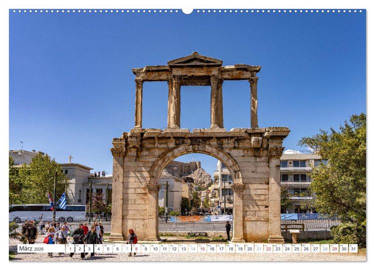 Produktbild: Griechenland - Athen (Wandkalender 2026 DIN A2 quer), CALVENDO Monatskalender
