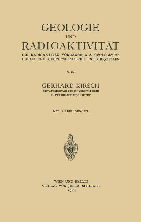 Produktbild: Geologie und Radioaktivit&auml;t