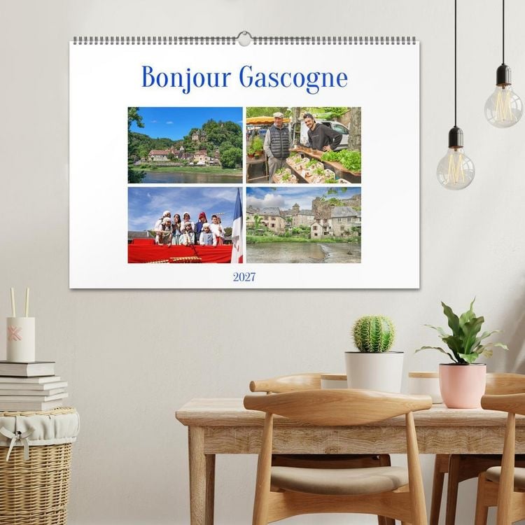Produktbild: Bonjour Gascogne (Wandkalender 2027 DIN A2 quer), CALVENDO Monatskalender