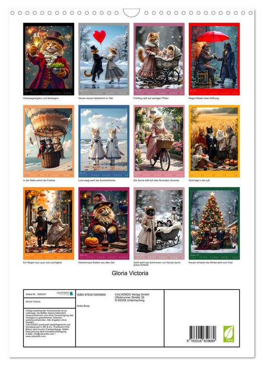 Produktbild: Gloria Victoria (Wandkalender 2026 DIN A3 hoch), CALVENDO Monatskalender