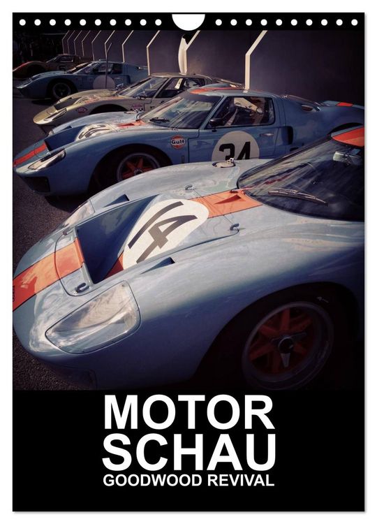 Produktbild: MotorSchau Goodwood Revival (Wandkalender 2026 DIN A4 hoch), CALVENDO Monatskalender