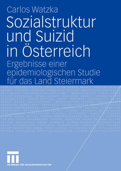 Produktbild: Sozialstruktur und Suizid in &Ouml;sterreich