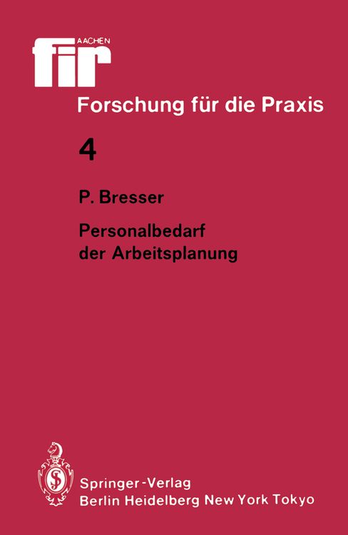 Produktbild: Personalbedarf der Arbeitsplanung