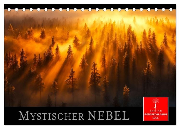 Produktbild: Mystischer Nebel (Tischkalender 2026 DIN A5 quer), CALVENDO Monatskalender