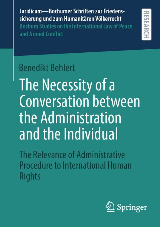 Produktbild: The Necessity of a Conversation between the Administration and the Individual