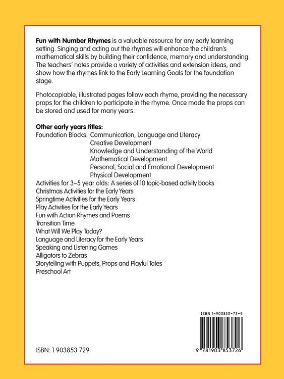 Produktbild: Fun with Number Rhymes for the Early Years