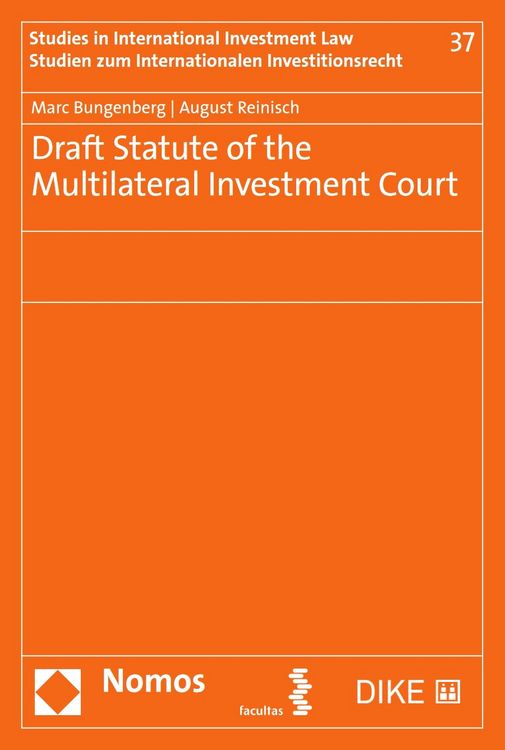 Produktbild: Draft Statute of the Multilateral Investment Court