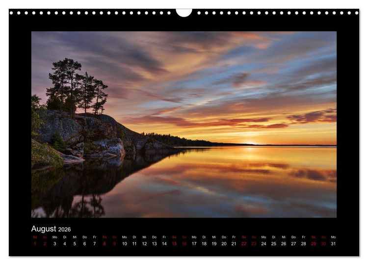 Produktbild: Finnland - Nordische Farbenspiele (Wandkalender 2026 DIN A3 quer), CALVENDO Monatskalender