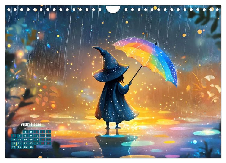 Produktbild: Zauber zur Mitternacht (Wandkalender 2026 DIN A4 quer), CALVENDO Monatskalender
