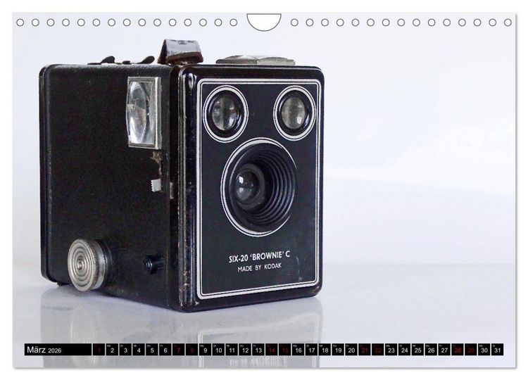 Produktbild: Alte Fotoapparate - Kameras von Kodak der Jahre 1905 bis 1977 (Wandkalender 2026 DIN A4 quer), CALVENDO Monatskalender