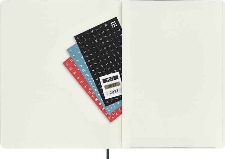 Produktbild: Moleskine 12 Monate Tageskalender 2027, XL, 1 Tag = 1 Seite, rechts linierte Seite, Weicher Einband, Saphir