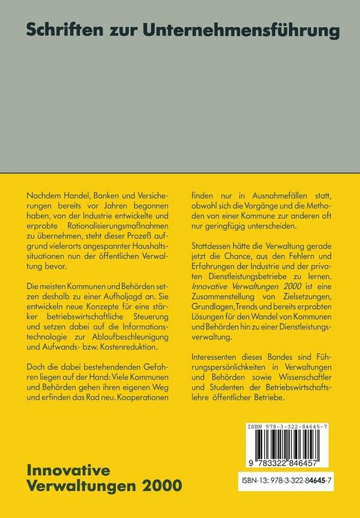 Produktbild: Innovative Verwaltungen 2000