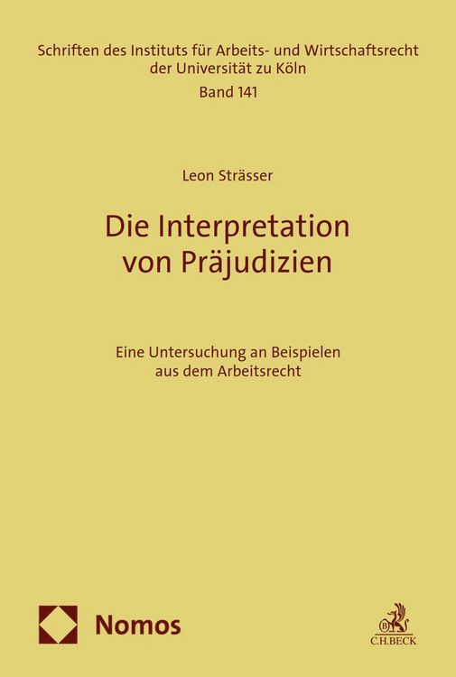 Produktbild: Die Interpretation von Pr&auml;judizien