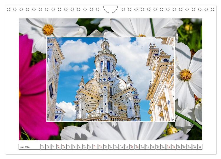 Produktbild: Schl&ouml;sser der Loire - Romantik Pur (Wandkalender 2026 DIN A4 quer), CALVENDO Monatskalender