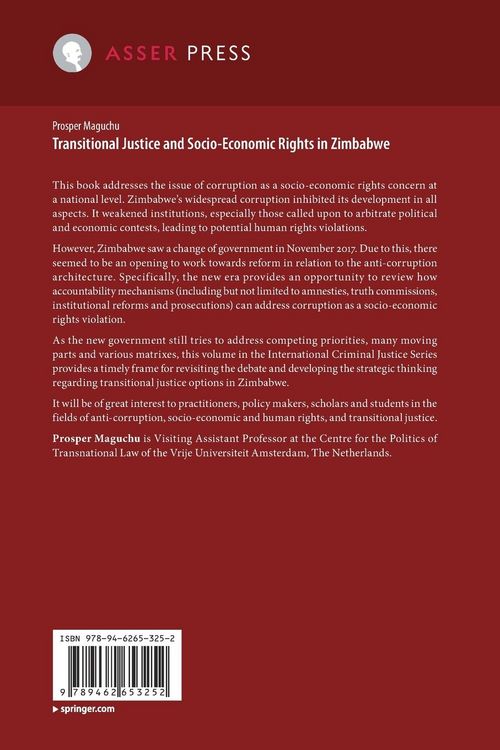 Produktbild: Transitional Justice and Socio-Economic Rights in Zimbabwe