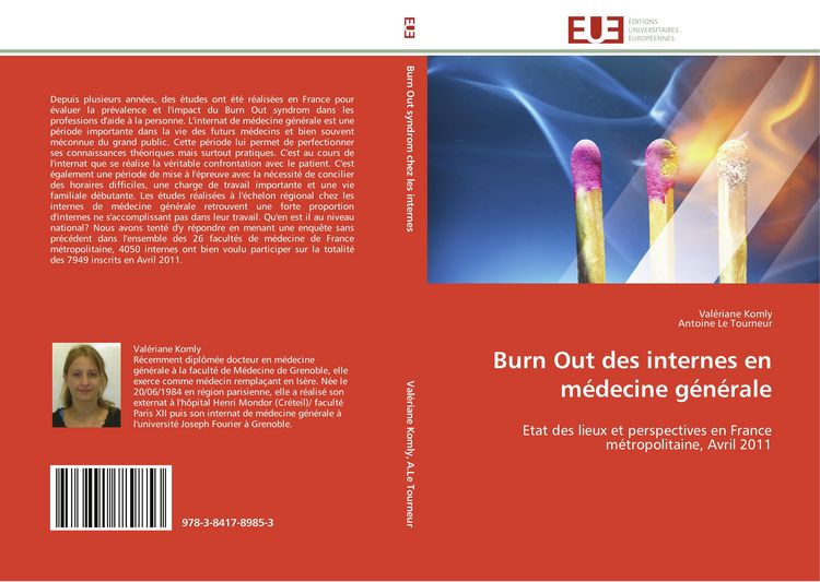 Produktbild: Burn Out des internes en m&eacute;decine g&eacute;n&eacute;rale