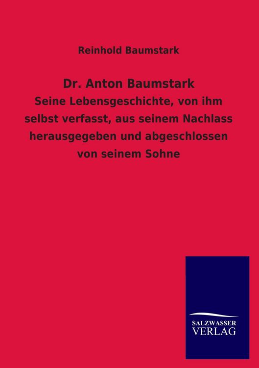 Produktbild: Dr. Anton Baumstark