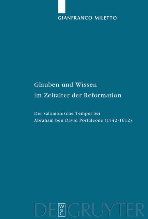 Produktbild: Glauben und Wissen im Zeitalter der Reformation