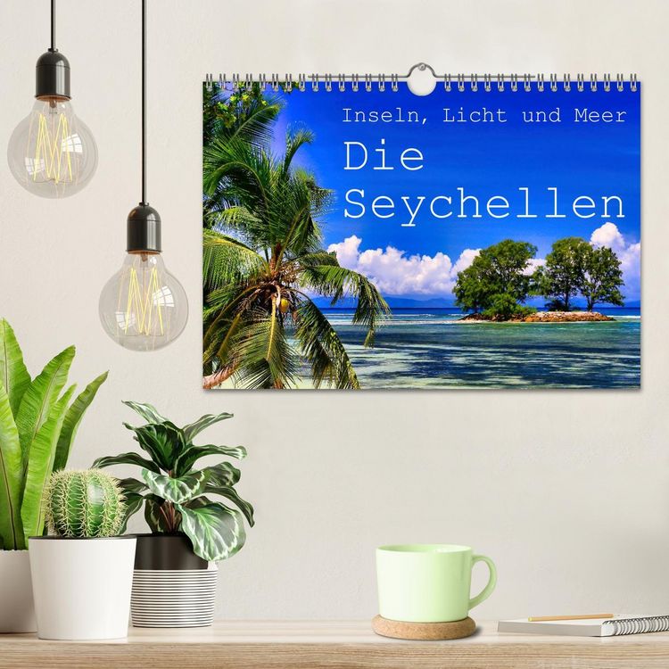 Produktbild: Inseln, Licht und Meer - die Seychellen (Wandkalender 2026 DIN A4 quer), CALVENDO Monatskalender