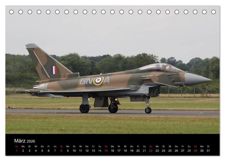 Produktbild: Milit&auml;rflugzeuge 2026 (Tischkalender 2026 DIN A5 quer), CALVENDO Monatskalender