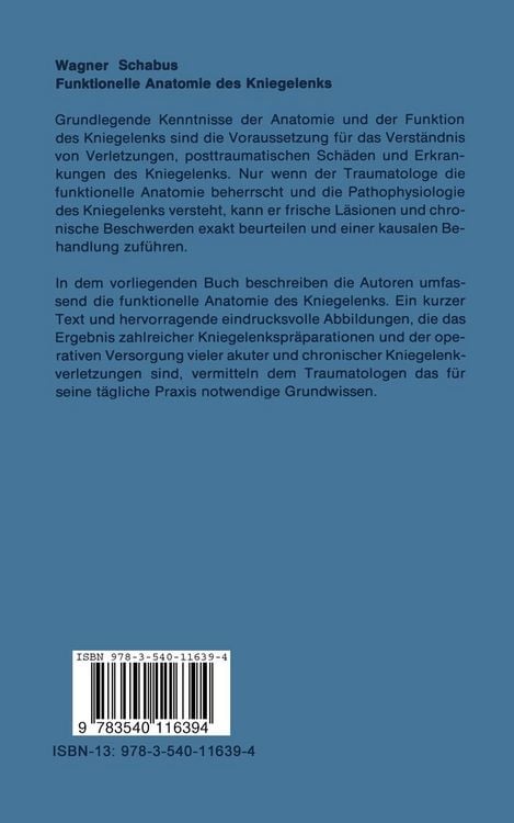 Produktbild: Funktionelle Anatomie des Kniegelenks