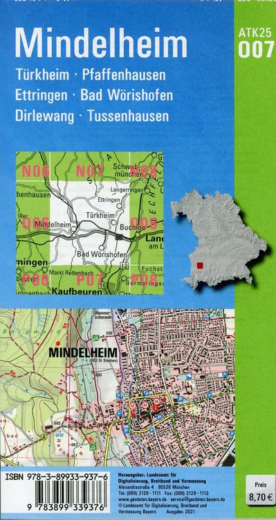 Produktbild: Mindelheim 1:25 000