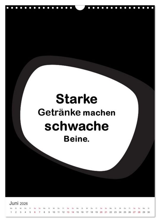 Produktbild: SPRUCH-Beutel voller Spr&uuml;che rund ums TRINKEN (Wandkalender 2026 DIN A3 hoch), CALVENDO Monatskalender