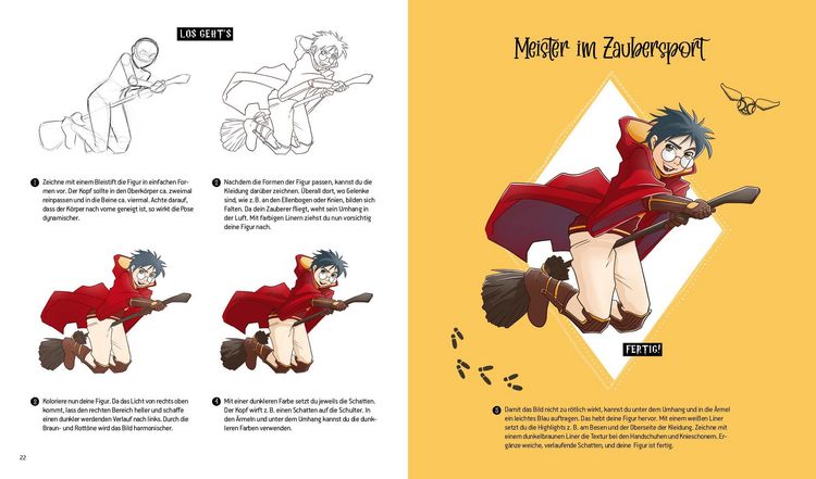 Produktbild: Die Zeichenschule f&uuml;r Potterheads