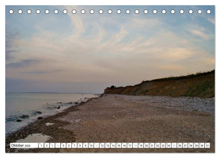 Produktbild: Die Ostsee - von Schleswig nach Gl&uuml;cksburg (Tischkalender 2026 DIN A5 quer), CALVENDO Monatskalender