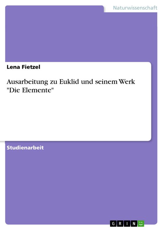 Produktbild: Euklid - Die Elemente