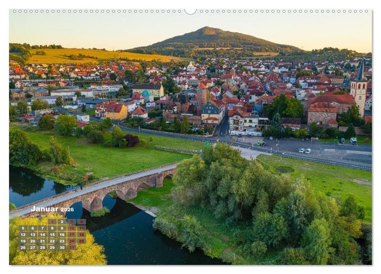 Produktbild: Die Werra in Hessen (hochwertiger Premium Wandkalender 2026 DIN A2 quer), Kunstdruck in Hochglanz