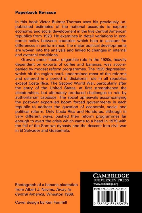 Produktbild: The Political Economy of Central America Since 1920