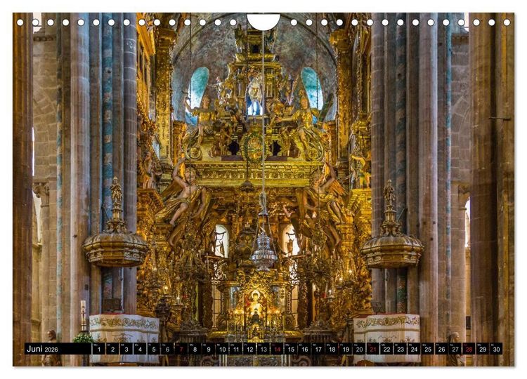 Produktbild: Santiago de Compostela - Ziel einer Pilgerreise (Wandkalender 2026 DIN A4 quer), CALVENDO Monatskalender