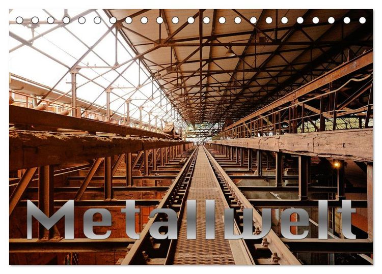 Produktbild: Metallwelt (Tischkalender 2027 DIN A5 quer), CALVENDO Monatskalender