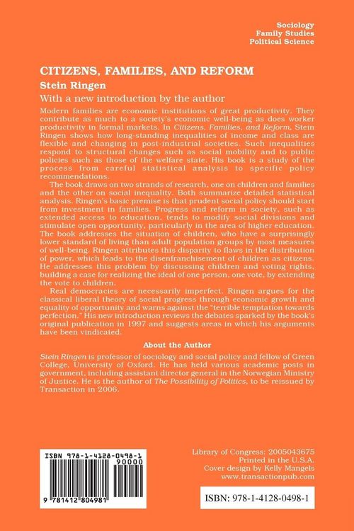 Produktbild: Citizens, Families, and Reform