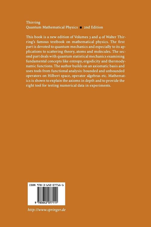Produktbild: Quantum Mathematical Physics