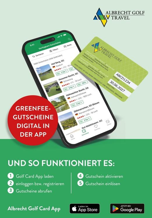 Produktbild: Albrecht Golf F&uuml;hrer Deutschland 26/27 inklusive Greenfee Gutscheinen
